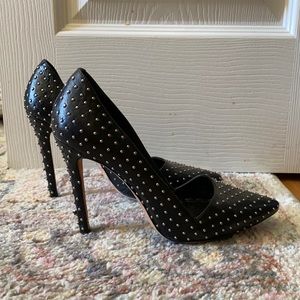 Alice and Olivia leather studded pumps